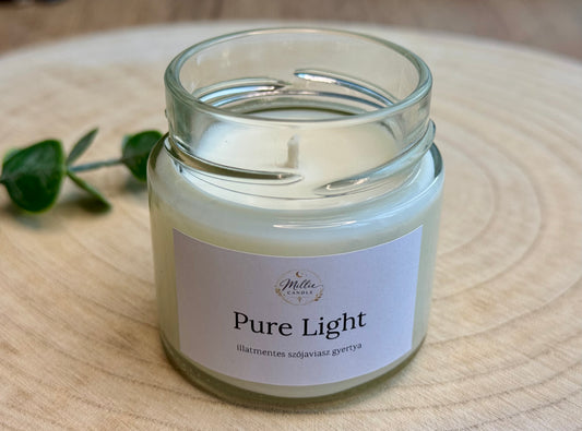 Pure Light illatmentes gyertya