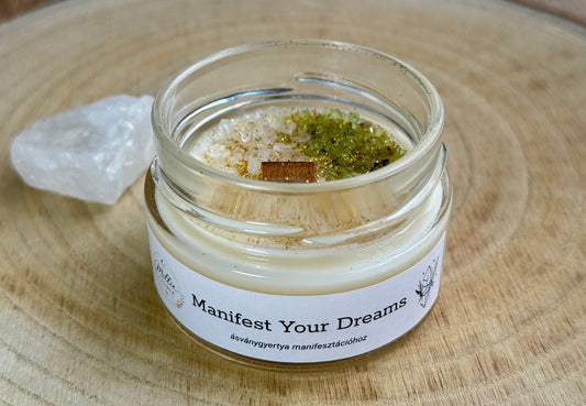 Manifest Your Dreams ásványgyertya